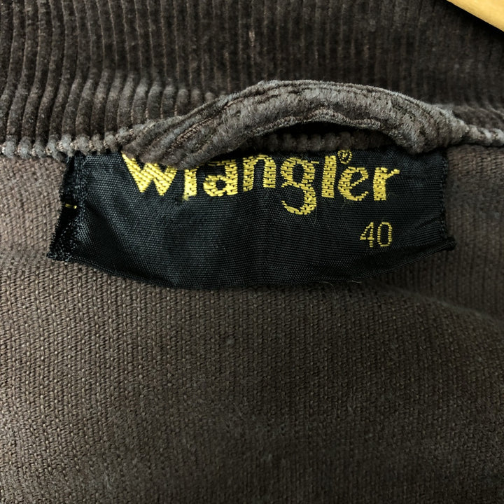 Wrangler Corduroy Jacket, Men's M size cotton brown type Vintage Second Hand