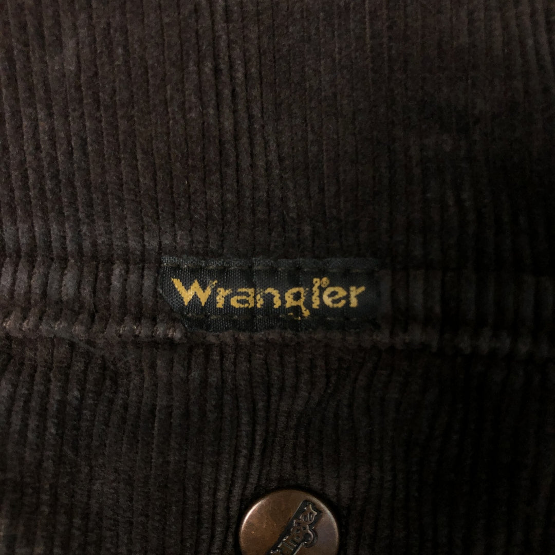 Wrangler Corduroy Jacket, Men's M size cotton brown type Vintage Second Hand