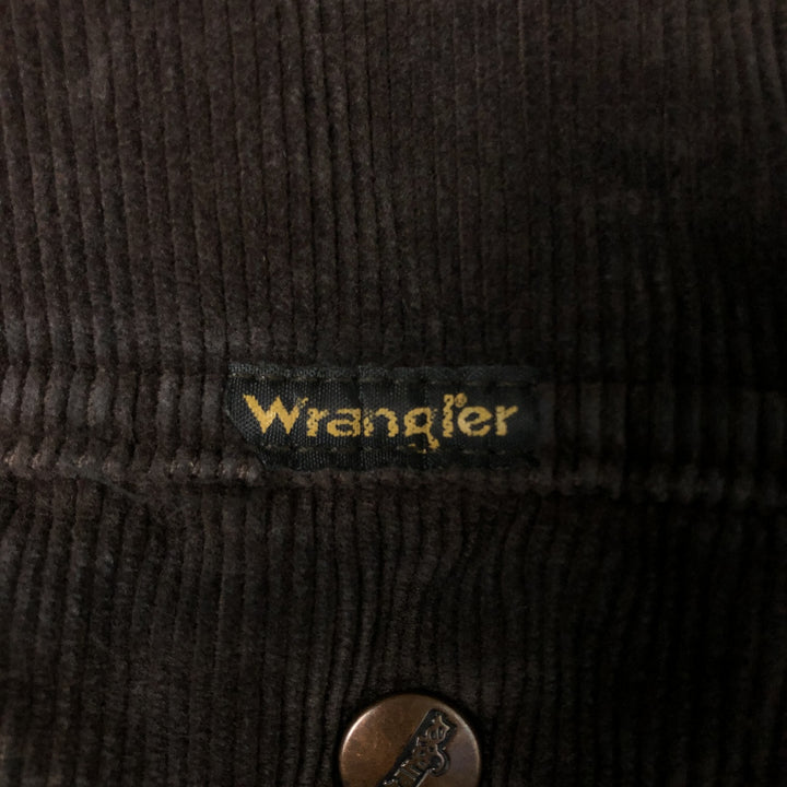 Wrangler Corduroy Jacket, Men's M size cotton brown type Vintage Second Hand