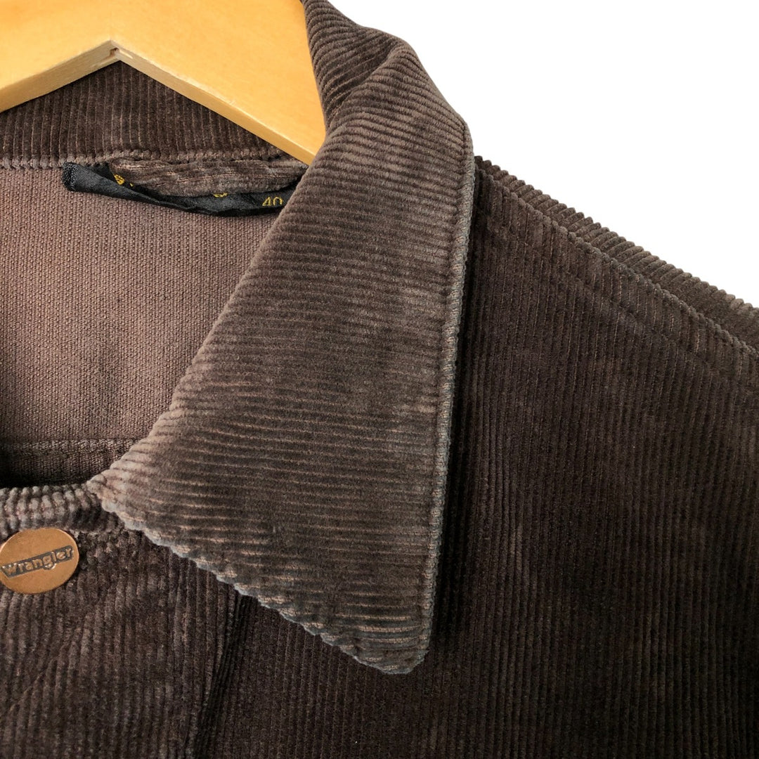 Wrangler Corduroy Jacket, Men's M size cotton brown type Vintage Second Hand