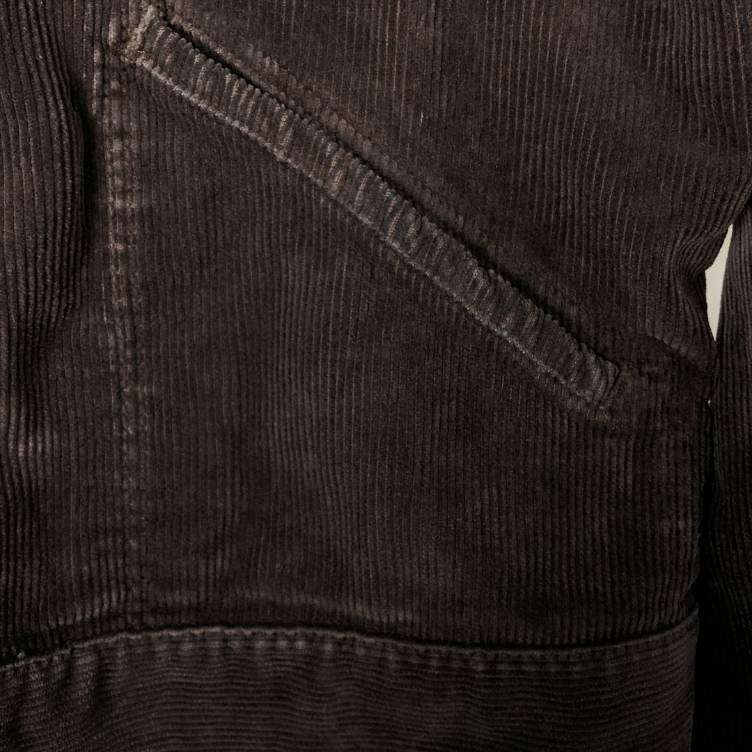 Wrangler Corduroy Jacket, Men's M size cotton brown type Vintage Second Hand