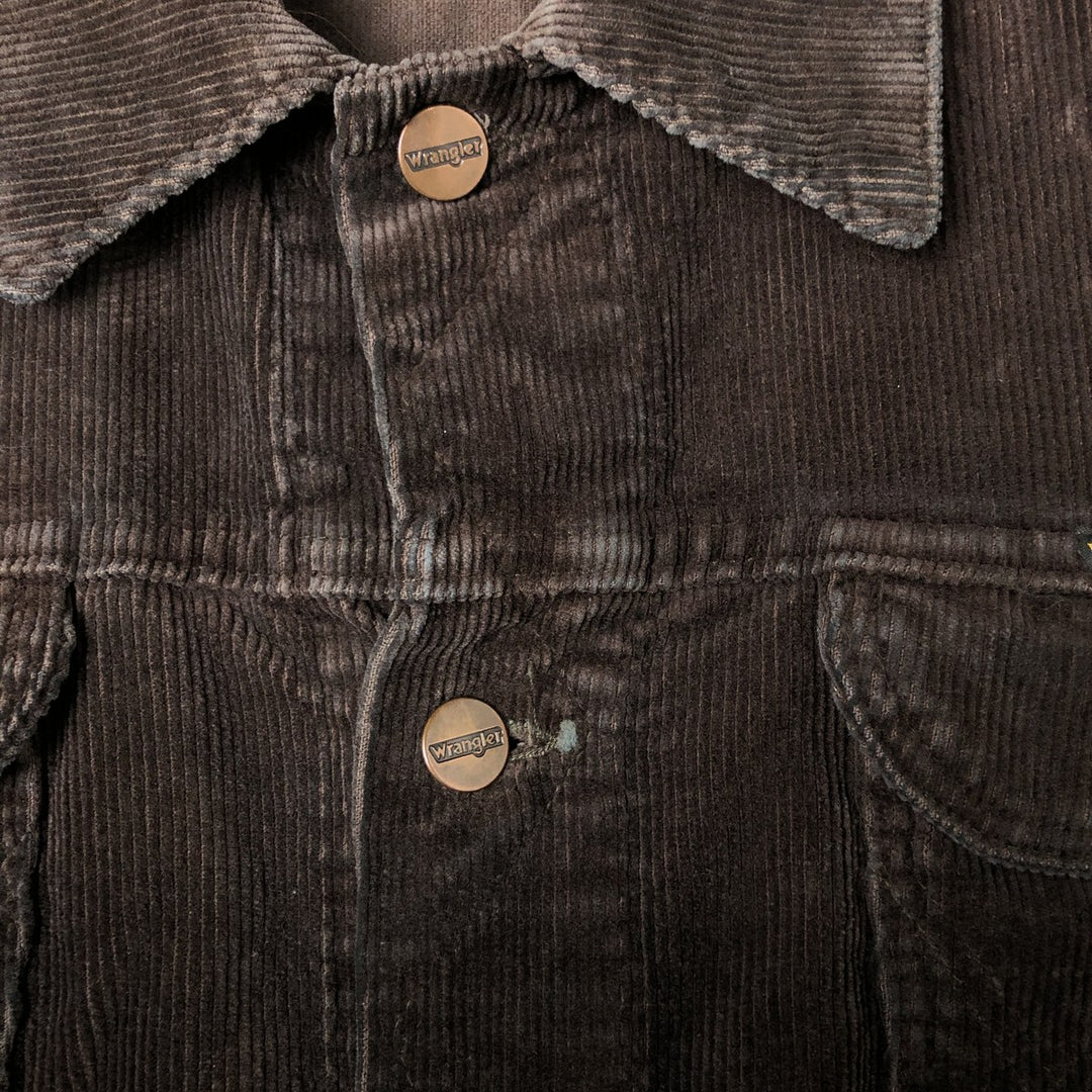 Wrangler Corduroy Jacket, Men's M size cotton brown type Vintage Second Hand