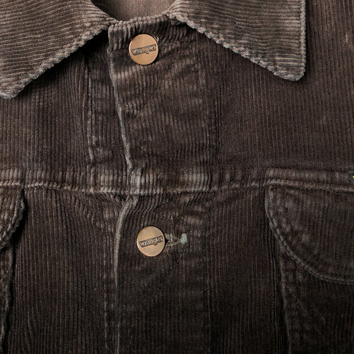 Wrangler Corduroy Jacket, Men's M size cotton brown type Vintage Second Hand