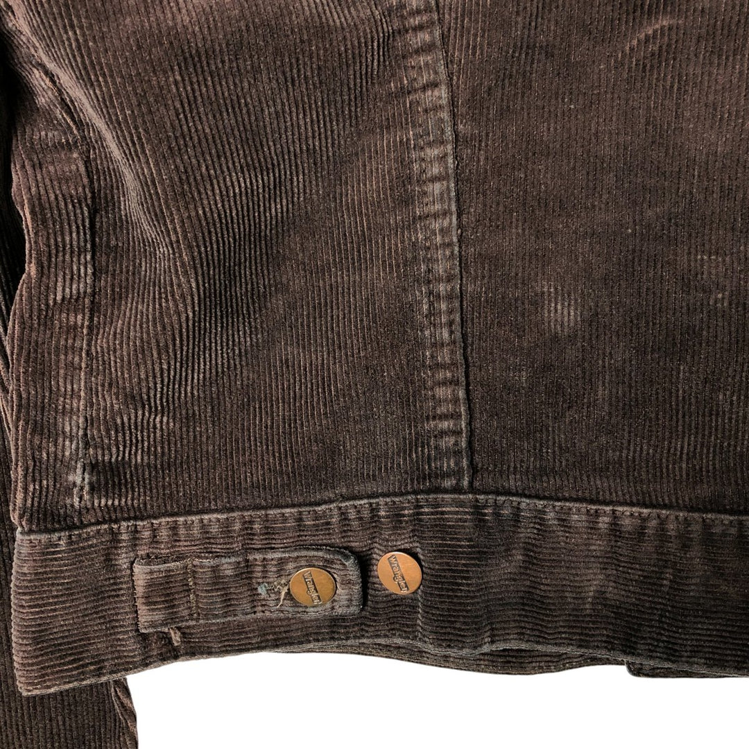 Wrangler Corduroy Jacket, Men's M size cotton brown type Vintage Second Hand