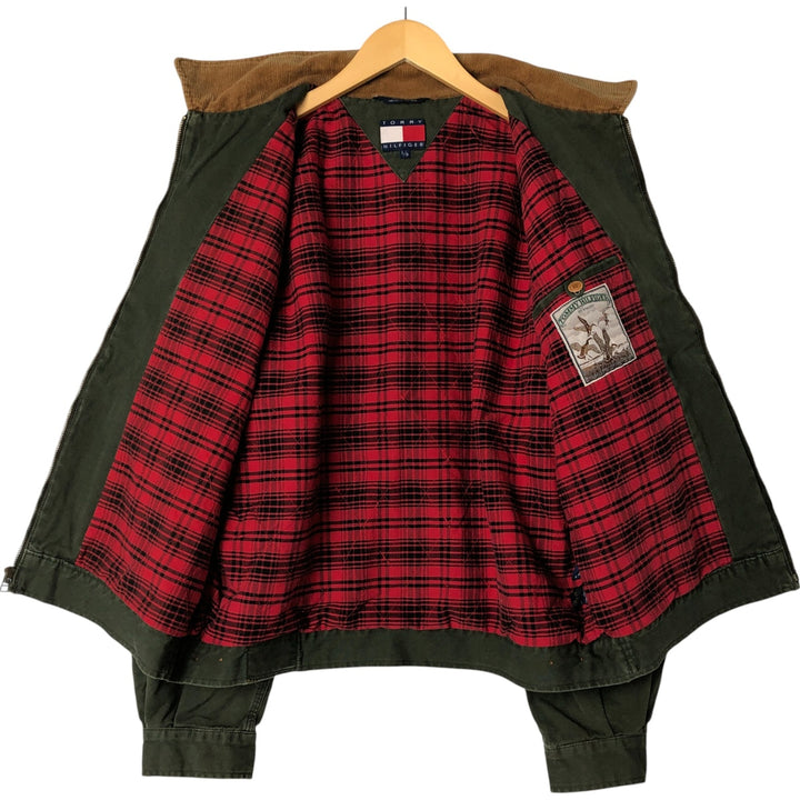 90s~ Tommy Hilfiger TOMMY HILFIGER Cotton Jacket Men's L size Vintage cotton Khaki type Vintage Second Hand