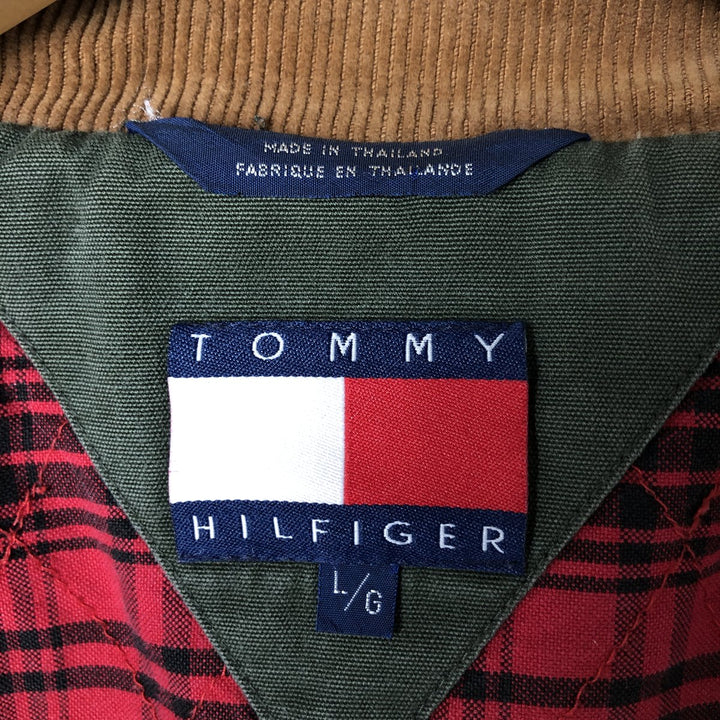 90s~ Tommy Hilfiger TOMMY HILFIGER Cotton Jacket Men's L size Vintage cotton Khaki type Vintage Second Hand