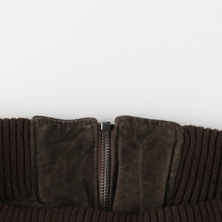 COMPAGNIA DELLE PELLI padded leather flight jacket, men's size M unclear brown type Vintage Second Hand