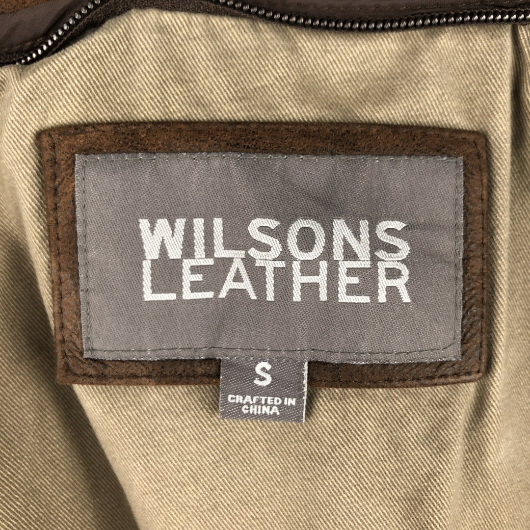 Wilsons Leather Leather Blouson, Swing Top Type, Men's Size Small genuine leather brown type Vintage Second Hand