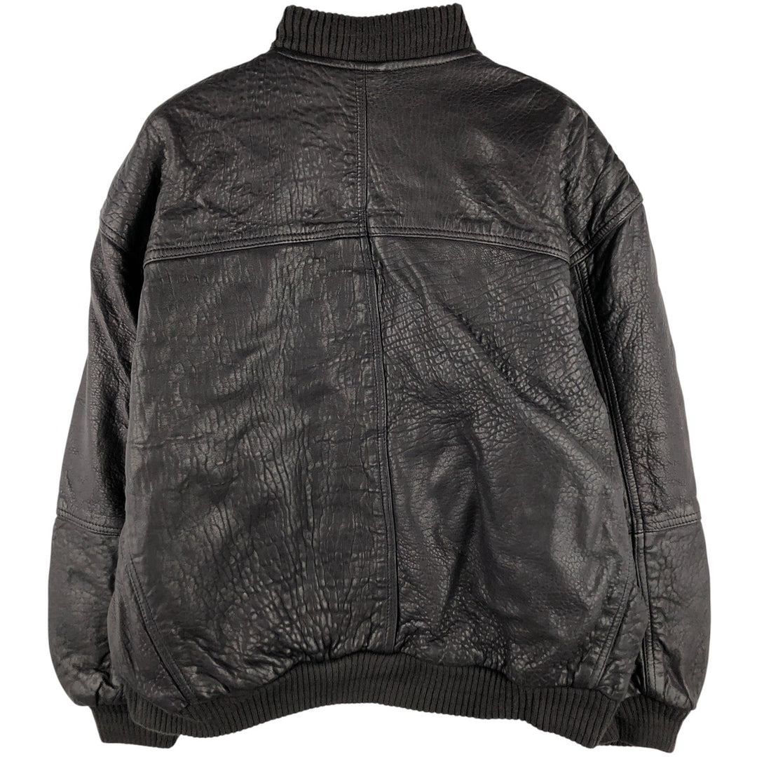 Vintage 1980'S YORN leather jacket, size M, men's genuine leather black type Vintage Second Hand