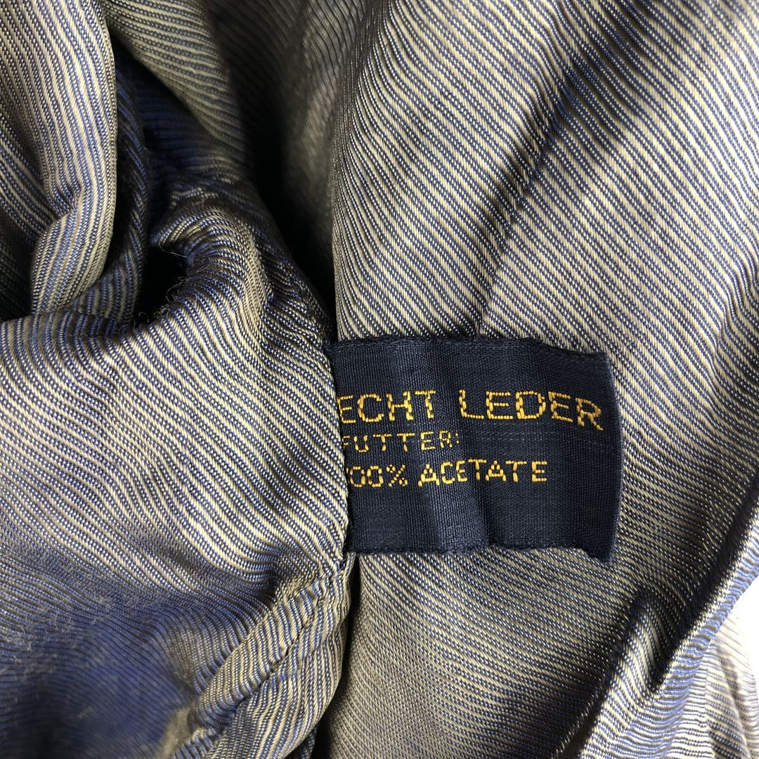 Vintage 1980'S YORN leather jacket, size M, men's genuine leather black type Vintage Second Hand