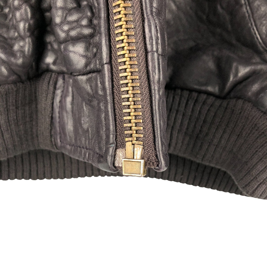 Vintage 1980'S YORN leather jacket, size M, men's genuine leather black type Vintage Second Hand