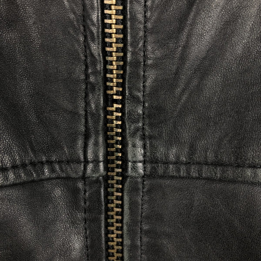 STATE CLOTHING Swing Top Padded Leather Blouson, Men's Size M genuine leather black type Vintage Second Hand