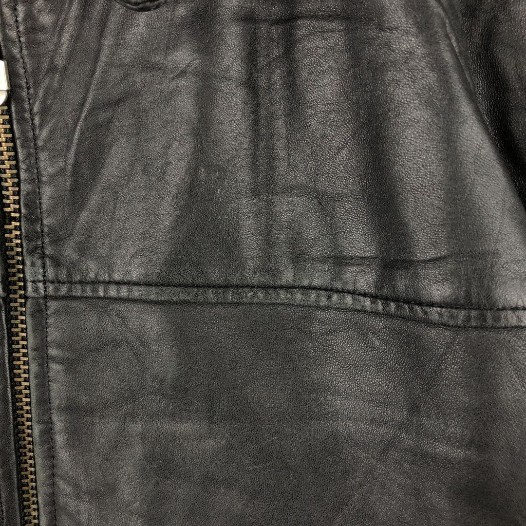 STATE CLOTHING Swing Top Padded Leather Blouson, Men's Size M genuine leather black type Vintage Second Hand