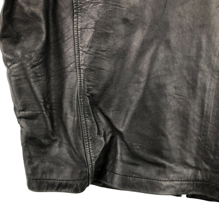 STATE CLOTHING Swing Top Padded Leather Blouson, Men's Size M genuine leather black type Vintage Second Hand