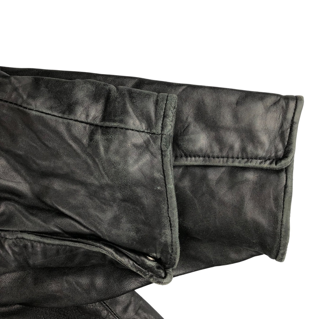 STATE CLOTHING Swing Top Padded Leather Blouson, Men's Size M genuine leather black type Vintage Second Hand