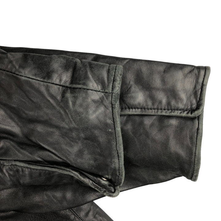 STATE CLOTHING Swing Top Padded Leather Blouson, Men's Size M genuine leather black type Vintage Second Hand