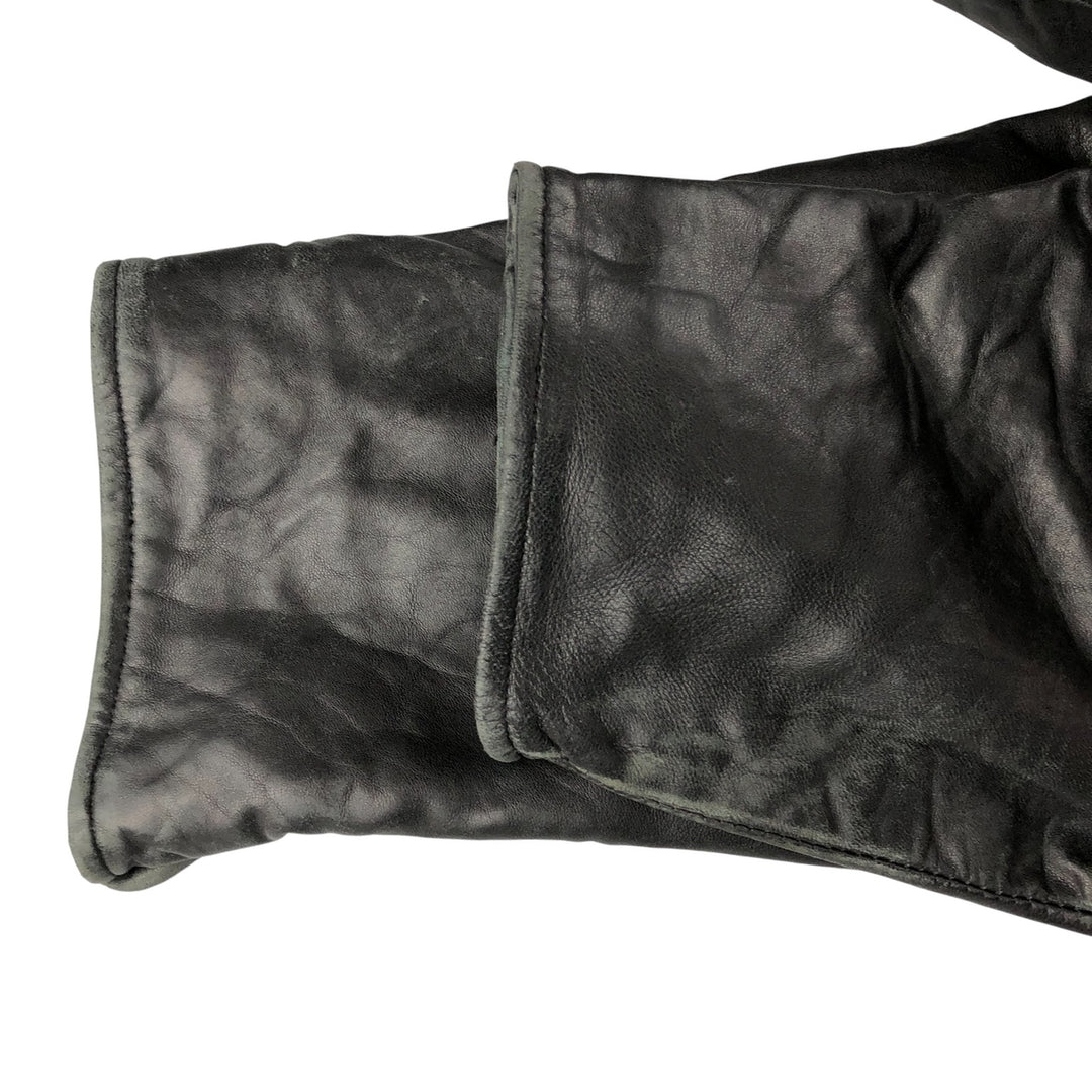 STATE CLOTHING Swing Top Padded Leather Blouson, Men's Size M genuine leather black type Vintage Second Hand