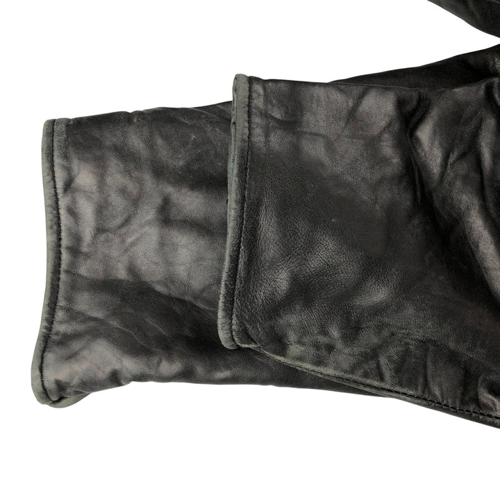 STATE CLOTHING Swing Top Padded Leather Blouson, Men's Size M genuine leather black type Vintage Second Hand