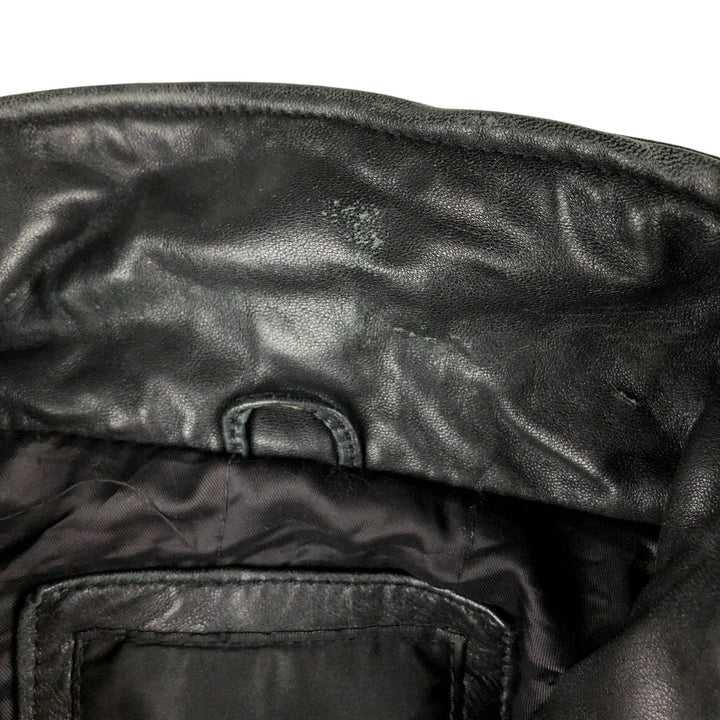 STATE CLOTHING Swing Top Padded Leather Blouson, Men's Size M genuine leather black type Vintage Second Hand