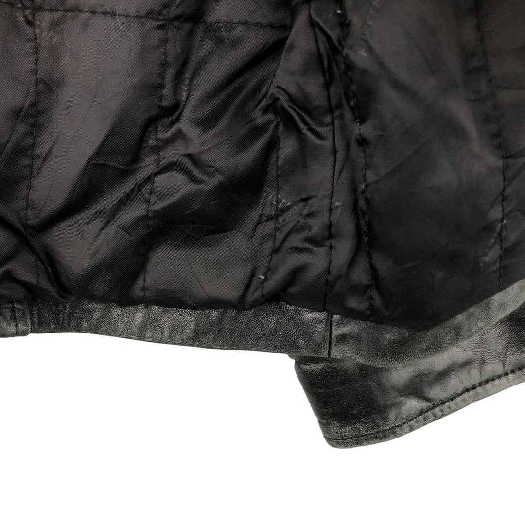 STATE CLOTHING Swing Top Padded Leather Blouson, Men's Size M genuine leather black type Vintage Second Hand