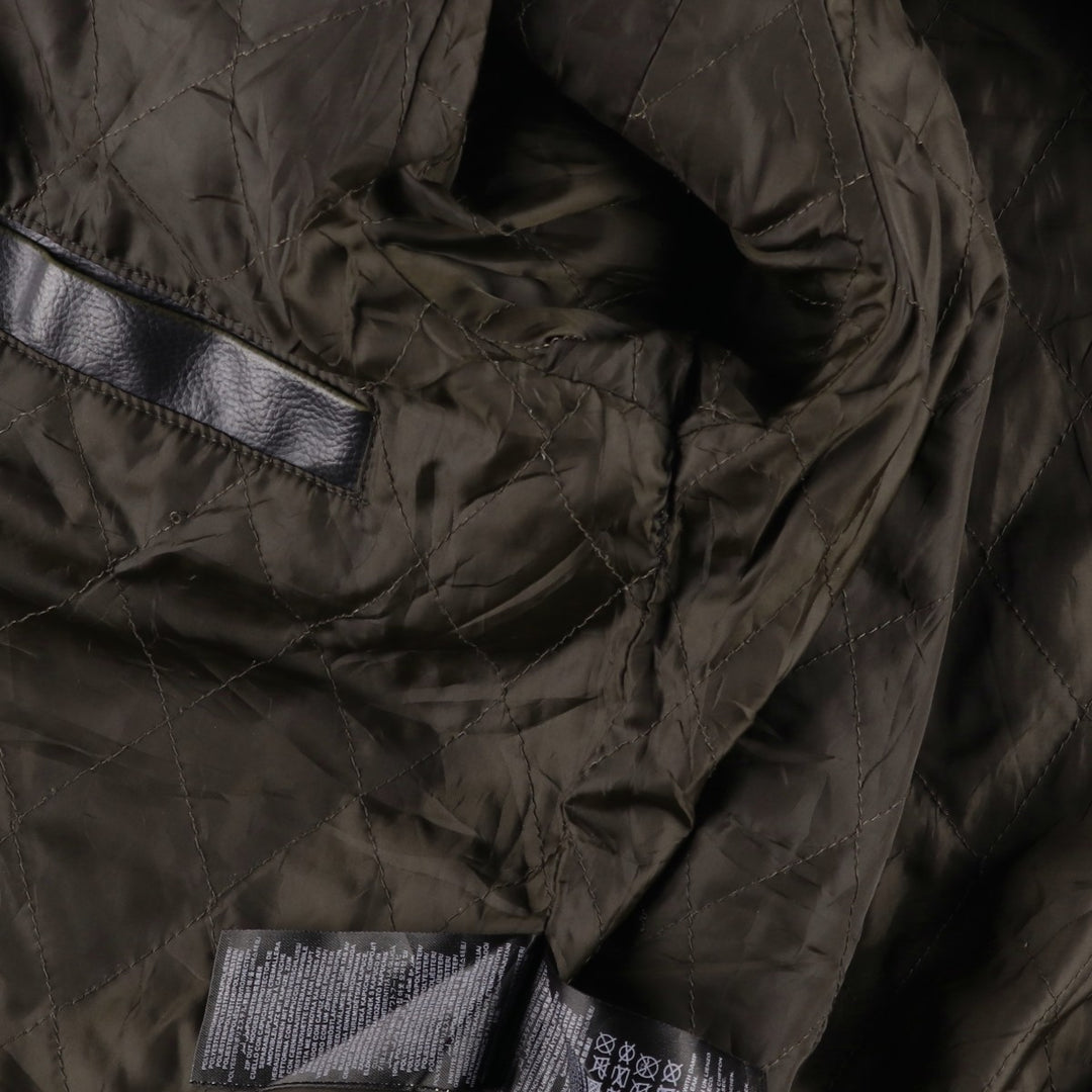 Guess Padded Faux Leather Jacket, Men's Size XL Faux leather black type Vintage Second Hand