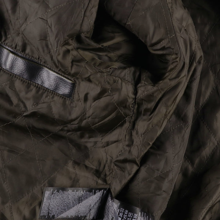 Guess Padded Faux Leather Jacket, Men's Size XL Faux leather black type Vintage Second Hand