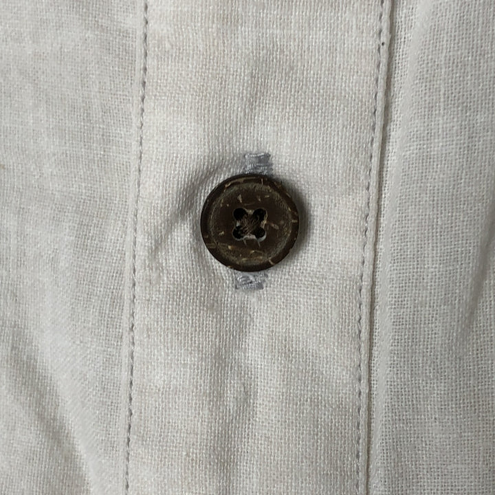 Patagonia 53138SP14 Hemp x Cotton Short Sleeve Hemp Shirt Box Shirt Men's Size L Hemp white type Vintage Second Hand