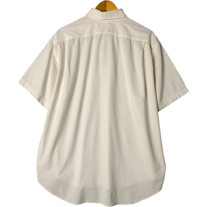 Ralph Lauren MARLOWE short sleeve cotton shirt, men's XL size cotton white type Vintage Second Hand