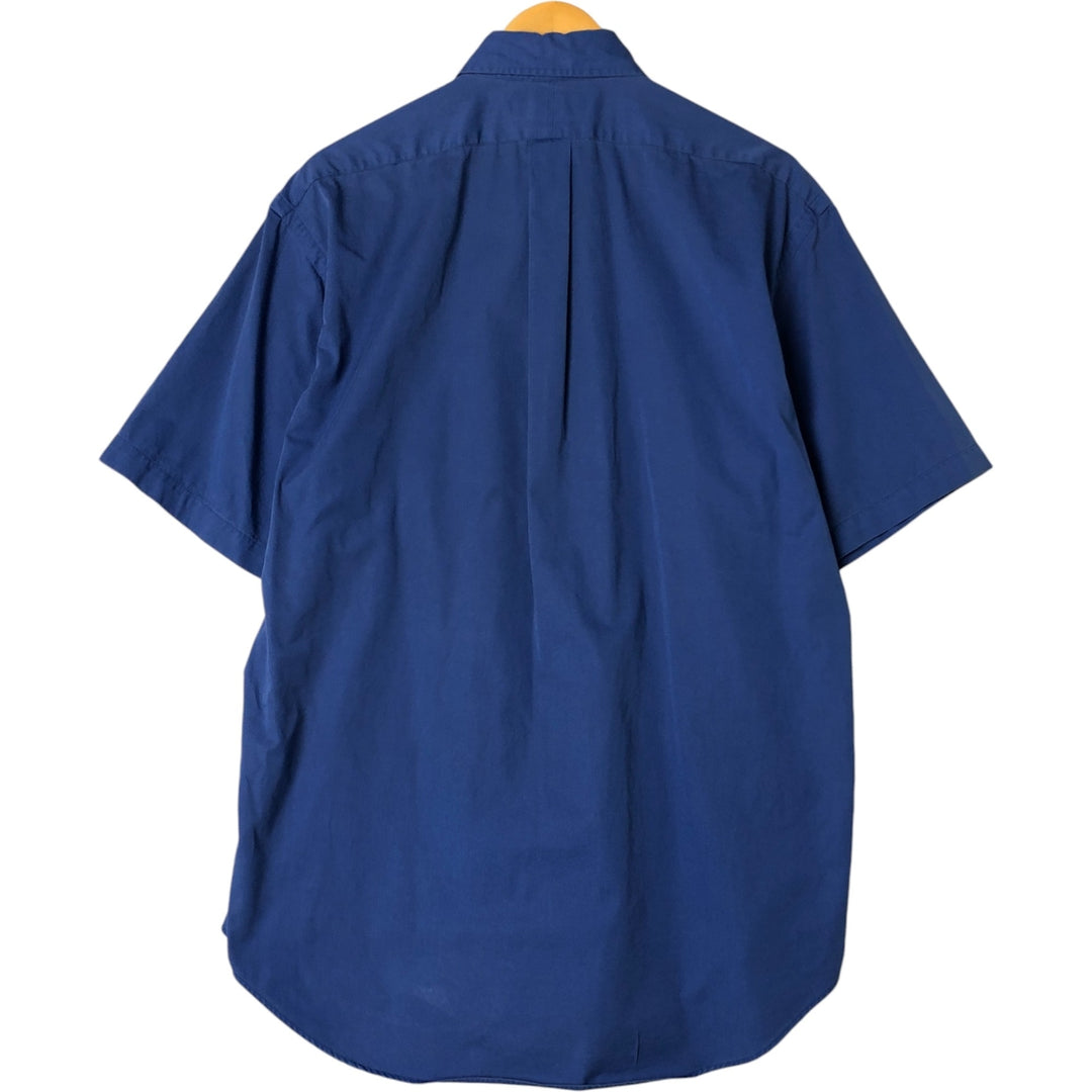 Ralph Lauren BLAKE short sleeve button down shirt, men's size M cotton blue type Vintage Second Hand