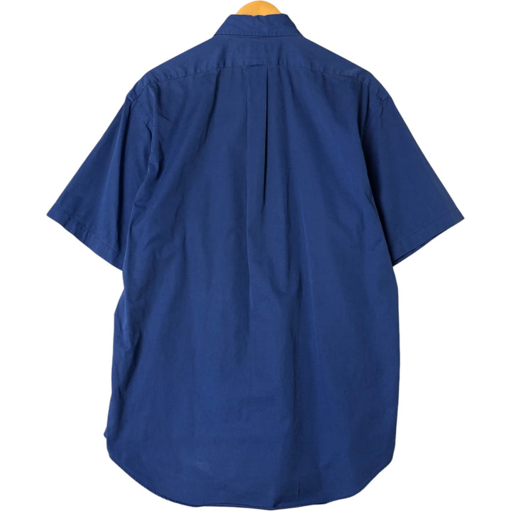 Ralph Lauren BLAKE short sleeve button down shirt, men's size M cotton blue type Vintage Second Hand
