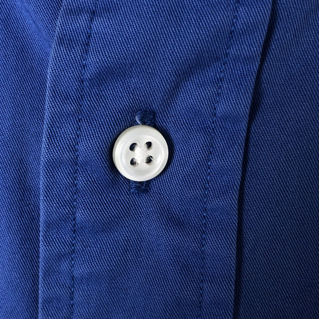 Ralph Lauren BLAKE short sleeve button down shirt, men's size M cotton blue type Vintage Second Hand