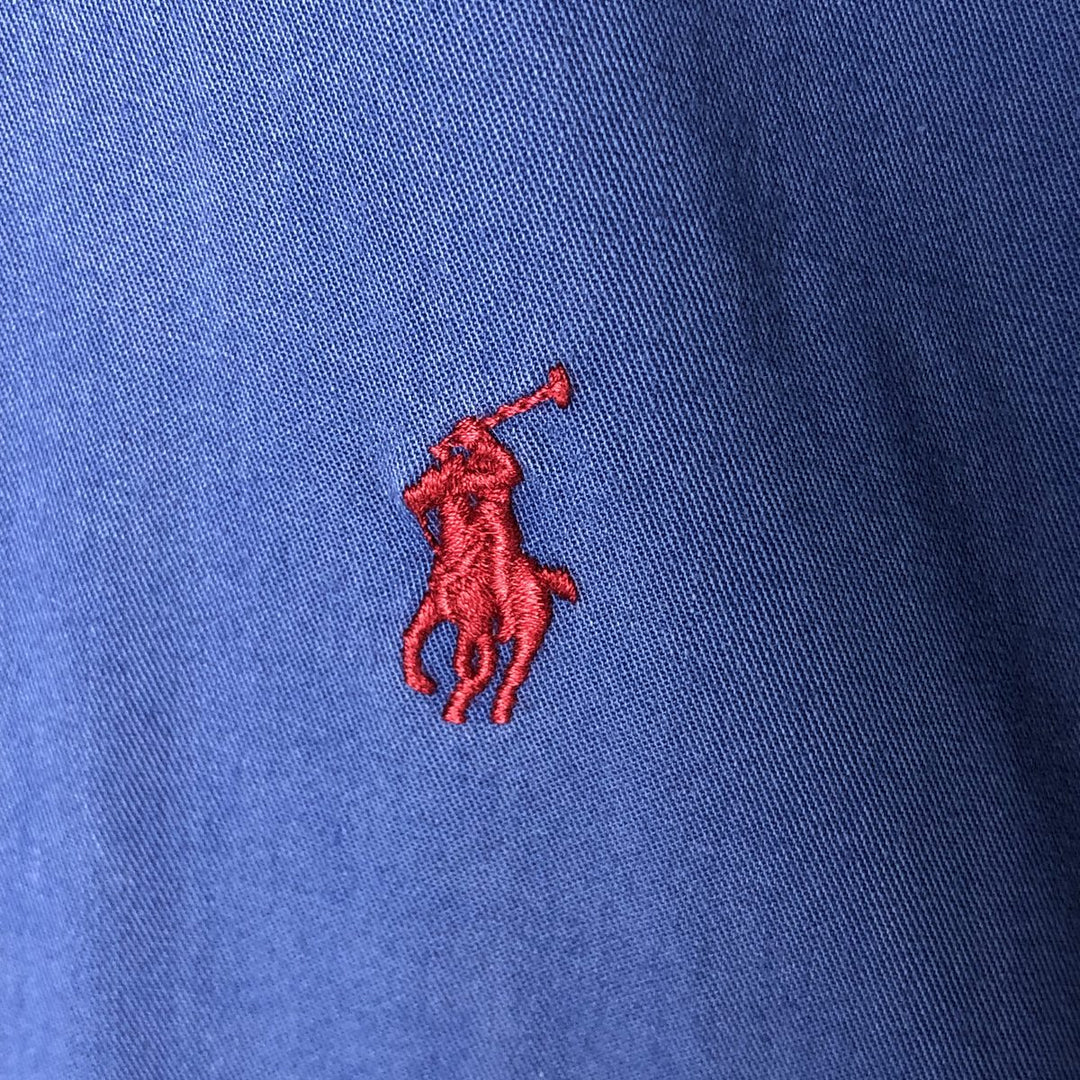 Ralph Lauren BLAKE short sleeve button down shirt, men's size M cotton blue type Vintage Second Hand