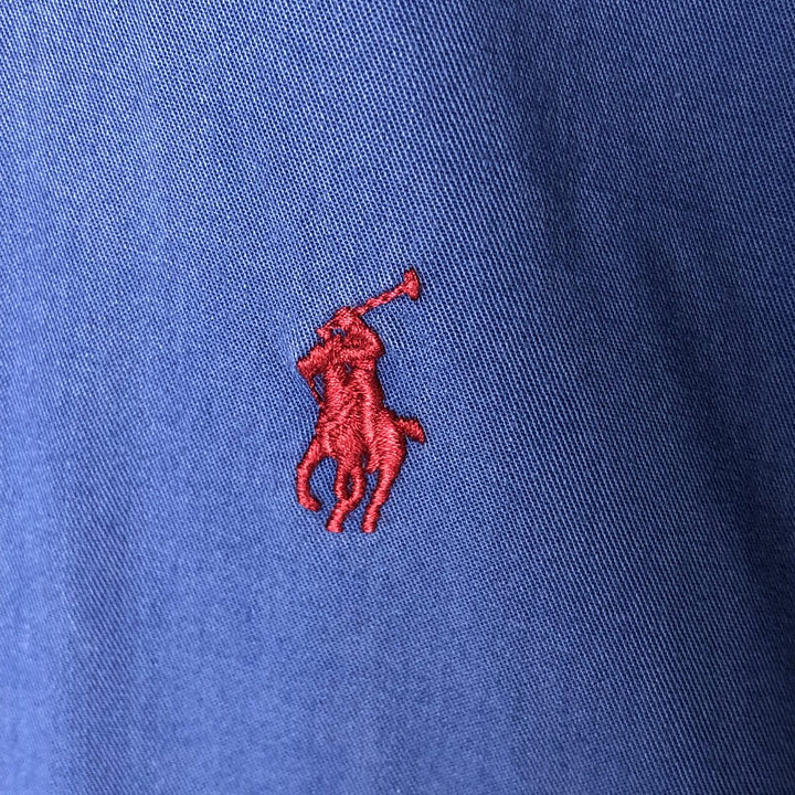 Ralph Lauren BLAKE short sleeve button down shirt, men's size M cotton blue type Vintage Second Hand