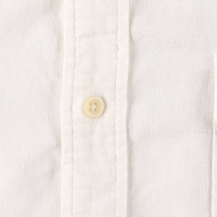 Ralph Lauren OCEAN SHIRT, short sleeve button-down shirt, men's XXL size cotton white type Vintage Second Hand