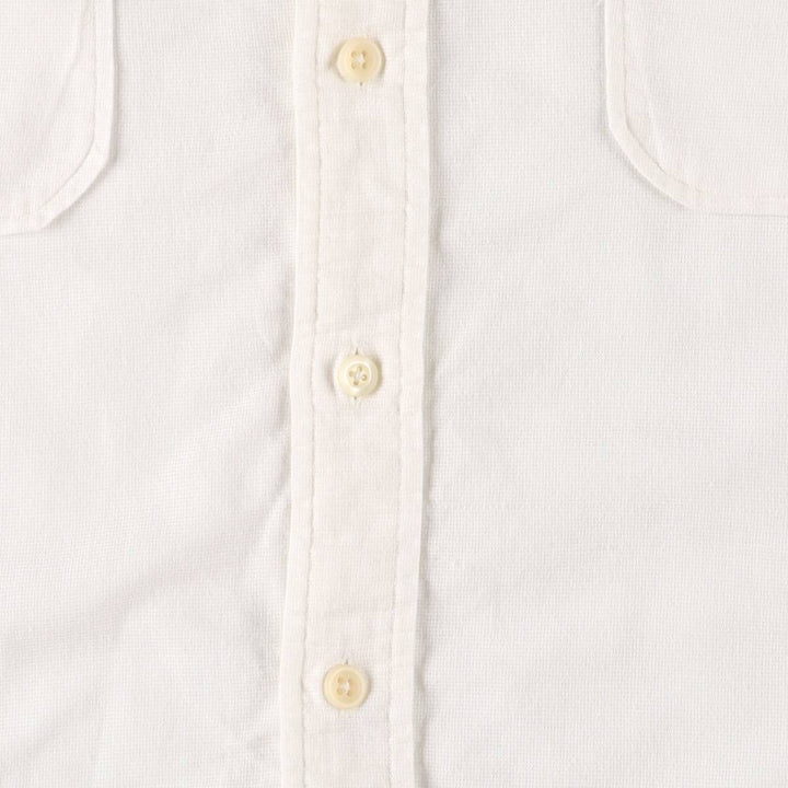 Ralph Lauren OCEAN SHIRT, short sleeve button-down shirt, men's XXL size cotton white type Vintage Second Hand