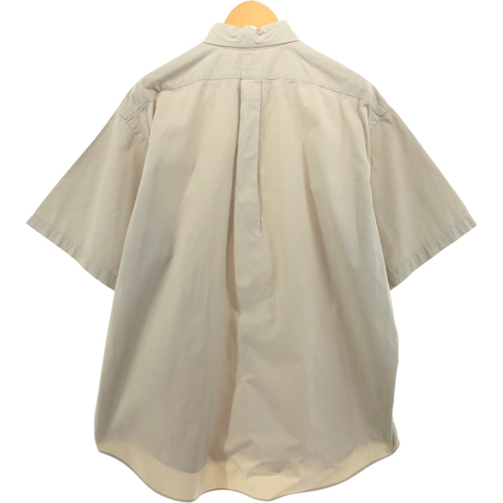 Ralph Lauren BLAKE short sleeve button down shirt, men's XL size cotton Beige type Vintage Second Hand