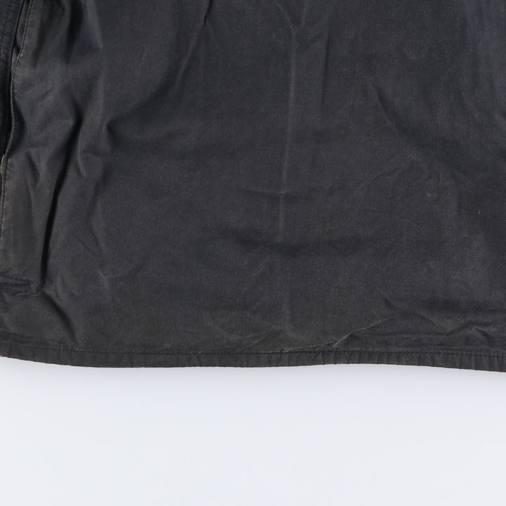 1990'S Barbour BEAUFORT 3 Warrant Oiled Hunting Jacket, Made in England, C48, Men's XL cotton navy blue type Vintage Second Hand