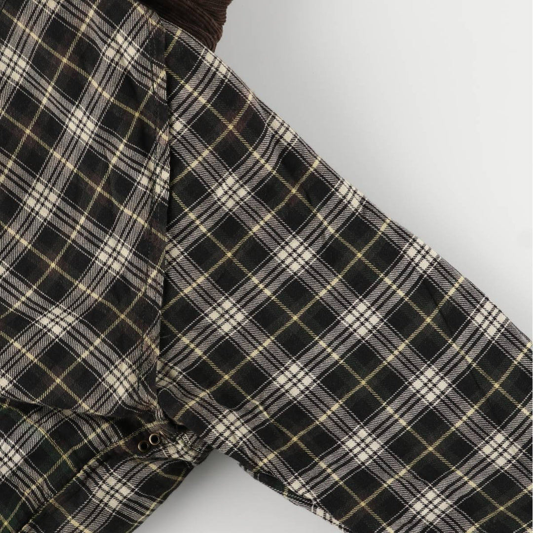 80s-90'S Barbour Beaufort 3 Warrant Oiled Hunting Jacket, Made in England, Men's Size XL cotton Khaki type Vintage Second Hand