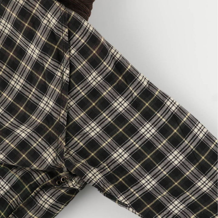 80s-90'S Barbour Beaufort 3 Warrant Oiled Hunting Jacket, Made in England, Men's Size XL cotton Khaki type Vintage Second Hand