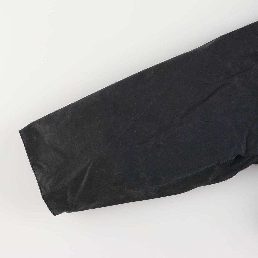 1990'S Barbour Bedale (formerly 3 Warrant) waxed cotton oiled jacket, Made in England, C46, Men's XL cotton navy blue type Vintage Second Hand