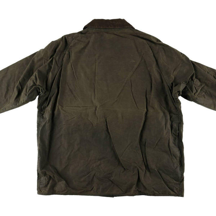 1990'S Barbour BEAUFORT 3 Warrant Oiled Hunting Jacket, Made in England, C50, Men's XXL cotton Khaki type Vintage Second Hand