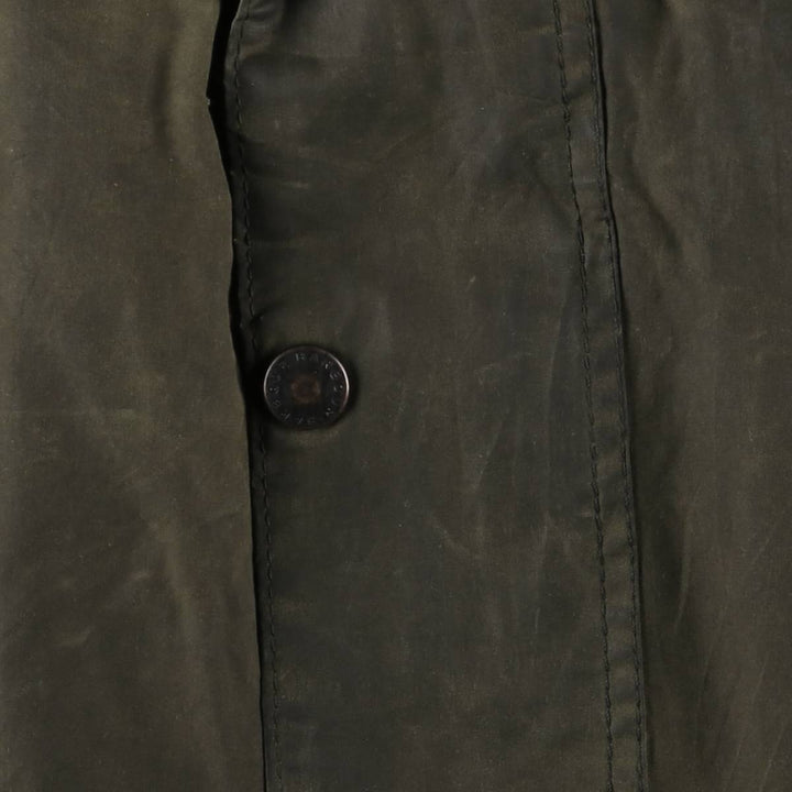 1990'S Barbour BEAUFORT 3 Warrant Oiled Hunting Jacket, Made in England, C50, Men's XXL cotton Khaki type Vintage Second Hand