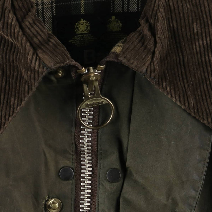 1990'S Barbour BEAUFORT 3 Warrant Oiled Hunting Jacket, Made in England, C50, Men's XXL cotton Khaki type Vintage Second Hand