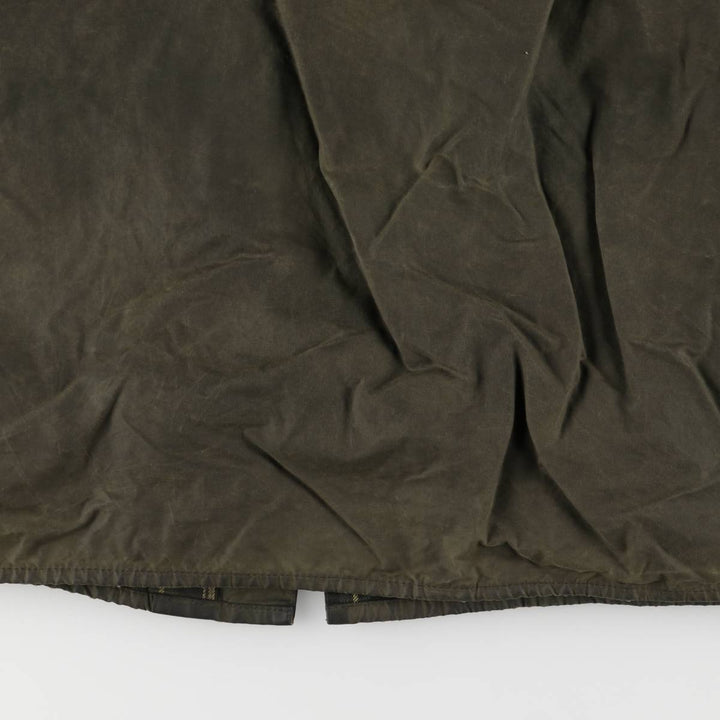 1990'S Barbour BEAUFORT 3 Warrant Oiled Hunting Jacket, Made in England, C50, Men's XXL cotton Khaki type Vintage Second Hand
