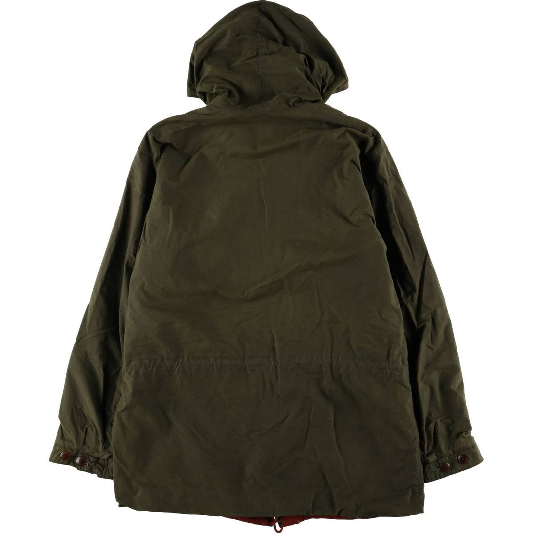 90'S Ralph Lauren POLO by Ralph Lauren hooded waxed cotton oiled jacket, made in the USA, men's size M cotton Khaki type Vintage Second Hand