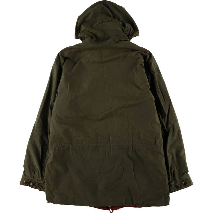 90'S Ralph Lauren POLO by Ralph Lauren hooded waxed cotton oiled jacket, made in the USA, men's size M cotton Khaki type Vintage Second Hand