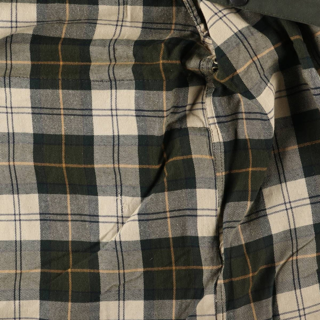 2000'S - Barbour Beaufort 3 Warrant Oiled Hunting Jacket, Made in England, Men's Size L unclear Khaki type Vintage Second Hand