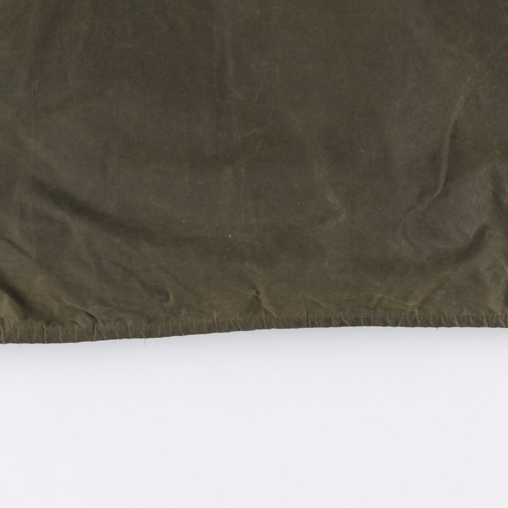 2000'S Barbour Beaufort 3 Warrant Oiled Hunting Jacket, Made in England, C44, Men's Size L cotton Khaki type Vintage Second Hand