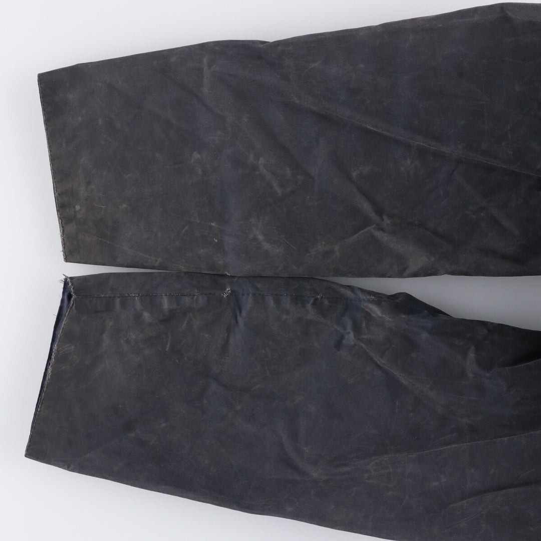 80s-90'S Barbour BEAUFORT 3 Warrant Oiled Hunting Jacket, Made in England, C42, Men's Size L cotton navy blue type Vintage Second Hand