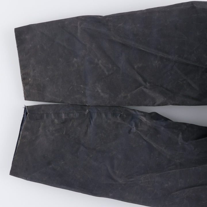 80s-90'S Barbour BEAUFORT 3 Warrant Oiled Hunting Jacket, Made in England, C42, Men's Size L cotton navy blue type Vintage Second Hand